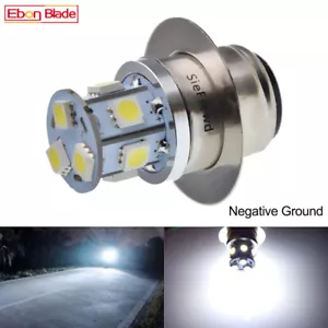 P36D Motorcycle LED White Headlight High/Low Beam Light Bulb Motorbike 6V 12V DC - Picture 1 of 10