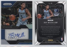 2016-17 Panini Prizm Veteran Signatures Blue Prizm /49 Ray McCallum #42 Auto