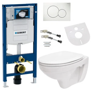Geberit UP320 Vorwandelement Wand Tiefspül WC + WC-Sitz WC Komplett Set - Bild 1 von 6