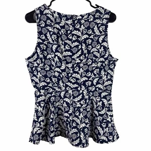 Banana Republic Women's Floral Print sleeveless Blouse Top size 10P - Picture 1 of 5