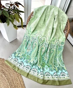 Bassetti BETTWÄSCHE SET MERGELLINA V1 Grün SATIN 135x200 + 40x80 Kissen OVP - Bild 1 von 1