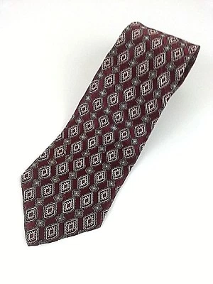 Pierre Cardin Mens Designer Necktie Silk Tie Red Floral L-60 W-3 1/2 NWOT - Image 1 of 4