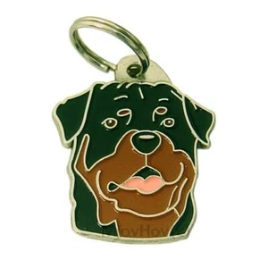 Dog name ID Tag Rottweiler, Engraved, Personalized, Handmade - Picture 1 of 11