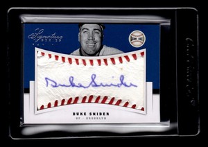 2012 Panini Signature Series Game Ball Signatures #28 Duke Snider Auto 02/10