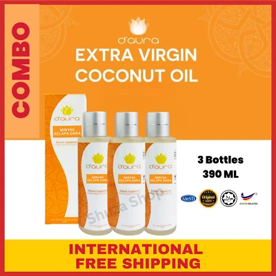 [3 BTL] Combo Premium Virgin Coconut Oil VCO 100% Pure Organic Cold Pressed - Image 1 of 4