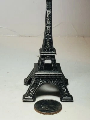Vintage Retro Metal Crafts Bronze Paris Eiffel Tower Figurine Statue Deco - Image 1 of 4