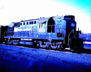 ORIGINALE KODACHROME SLIDE PENN CENTRAL ALCO RSD-12 #6855 SELKIRK, NY APRILE 1969 - Foto 1 di 1