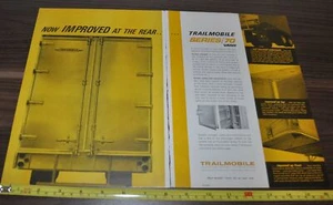 1963 Trailmobile Trailer Truck Ad Monmouth Engine Bearings Hunnewell Trucking - Picture 1 of 2