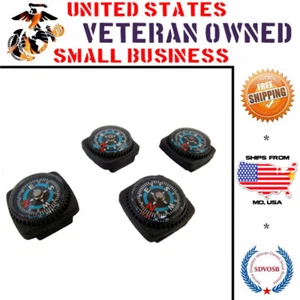 Type-III 6pc Liquid Filled Compass Set for Watchband or Paracord Bracelet EDC - Picture 1 of 5