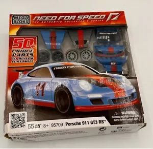 Mega Bloks 95709 Need for Speed Porsche 911 GT3 RS NIB!! Blue Red NIB!!! New!! - Picture 1 of 11