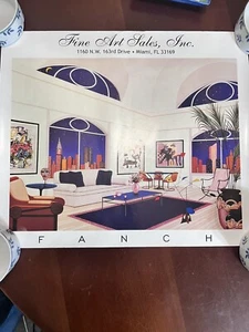 Poster stampa litografia François Ledan Fanch New York Lights - Foto 1 di 8