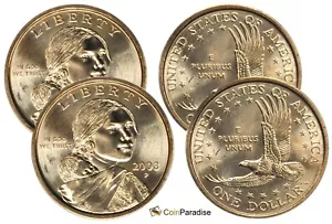 2003 Sacagawea P and D Dollars from US Mint Rolls TWO (2) coins CP2532 - Picture 1 of 1
