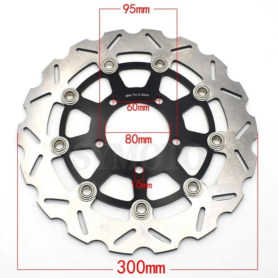 Front Brake Disc Rotors for Yamaha YZF-R1 YZF1000 YZF R1 2007 2008-2014 - Image 1 of 4
