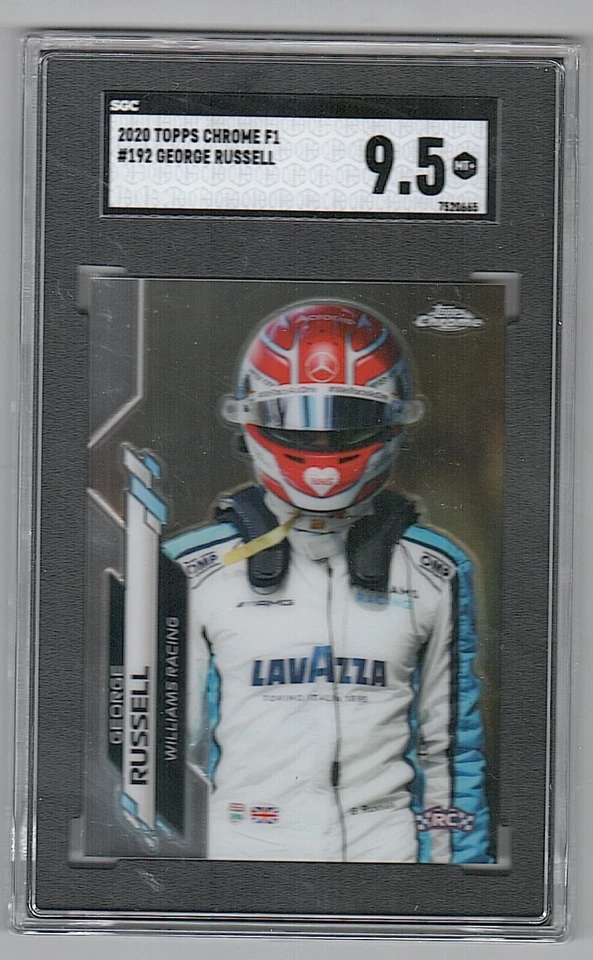 2020 Topps Chrome Formula 1 #192 George Russell Rookie MINT+ SGC 9.5 - Image 1 of 2