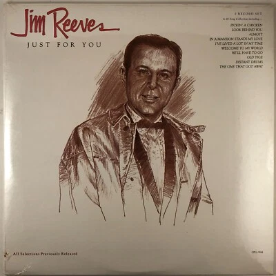 Jim Reeves "Just for You" 1984 2-LP Compilation, RCA Records CPL2-5044, SEALED! - Image 1 of 2