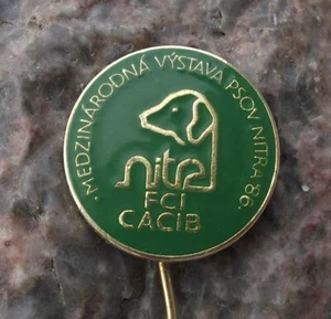 1986 CACIB International World Champion Dog Show FCI Event Slovakia Pin Badge - Picture 1 of 6