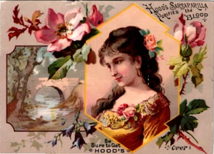 Hood's Sarsaparilla Ms Bessie Gilbert Adam Forepaugh All Star Vaudeville Co 1885 - Picture 1 of 2