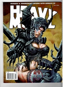 RIVISTA HEAVY METAL luglio 2009 Bisley Cover, Royo, Boris, Palumbo, Bamforth VFNM - Foto 1 di 3