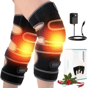 Heat Knee Massager Extra-Large Knee Pad with Four Motor Vibration Massage, knee - Picture 1 of 6