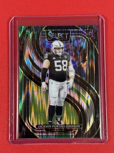 2024 Select Premier Jackson Powers-Johnson #148 Black & Green Shock Prizm (RC) - Picture 1 of 2