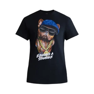 DOM Humor Men size 3XL 54-56 Rapper Bulldog Cotton Graphic Tee with Short Sleeve - Picture 1 of 11