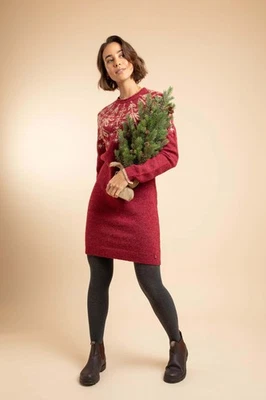 Weird Fish Blakely Fair Isle Knitted Dress - Image 1 of 4