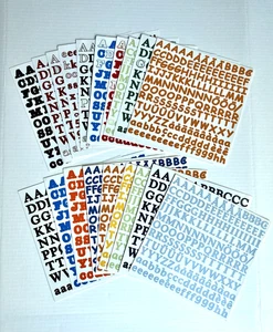 Creative Memories Alphabet/Numbers Stickers Lot - Various Fonts & Colors - Picture 1 of 6
