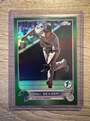 2022 Topps Series 1 1st Edition Corey Seager #301 Green /150 - Image 1 of 2