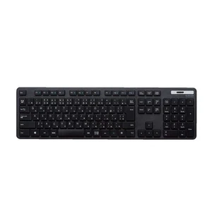 ELECOM Wireless Keyboard Membrane Thin Full keyboard Numeric Keypad Black TK-FDM - Picture 1 of 7