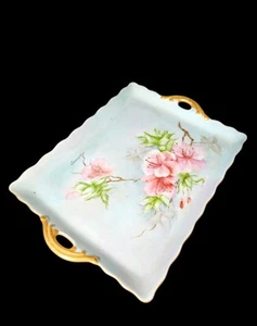 Bandeja tocador vintage de porcelana floral para tocador - Imagen 1 de 7