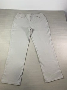 Gloria Vanderbilt Original Slimming Amanda Jeans High Rise Tapered Leg Gray 16S - Picture 1 of 9