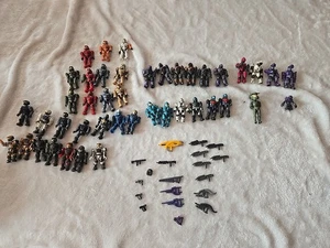Halo Mega Bloks Construx Halo UNSC Mini Figure Lot 42 Figures And Parts  - Picture 1 of 10