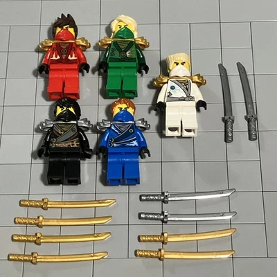 LEGO Ninjago Techno Robe Rebooted Cole, Zane,Kai, Jay FIGURE LOT Of 5 70723 C6 2 - Image 1 of 4
