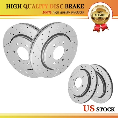 Electronic Parking Brakes Front Rear Brake Rotors for 2015 2016 2017 Ford F-150 - Image 1 of 4