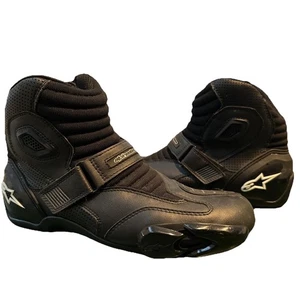 Alpinestars S-MX1 Vented Black Motorcyle Boots Size US 11.5 - Picture 1 of 9