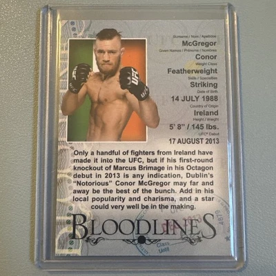 2013 Topps UFC Bloodlines Conor McGregor RC - Image 1 of 2