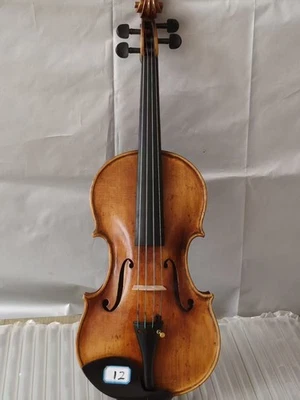 4/4 violin Guarneri  Model Flamed maple back spruce top hand Antique Style No12 - Image 1 of 4