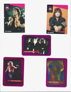 Ozzy Osbourne Black Sabbath 1985 Rock Star Concert & 1991 Pro-set Music cards - Picture 1 of 2