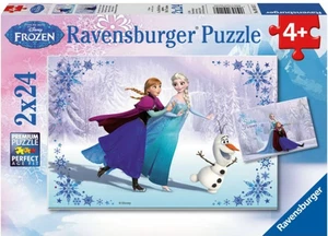 NEW Ravensburger 2x24 Pieces Jigsaw Puzzle 4+ Ages Disney Frozen - Picture 1 of 3