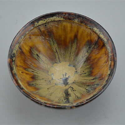 Rare Chinese Porcelain Antique Porcelain Jizhou Kiln Tiger Glazed Bowl L73 • 65.16$