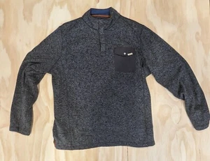Woolrich Men's Pullover Sweater Fleece Hiking Outdoor Gray Size L - Picture 1 of 6