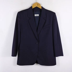 Giacca MISSONI Donna Taglia 48 Cotone Blu Woman Jacket Blazer Classico Comoda - Picture 1 of 5