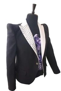 Michael Costume This is it Jacket Skinny Informal Crystal Suit Blazer impersonat - Picture 1 of 4