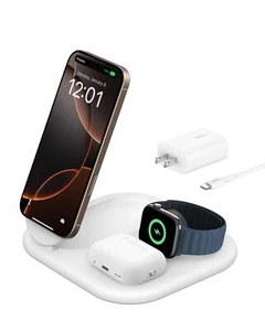 Belkin - Station de charge Qi2 magnétique pliable 3 en 1 15W - RECONDITIONNÉE - Photo 1 sur 6