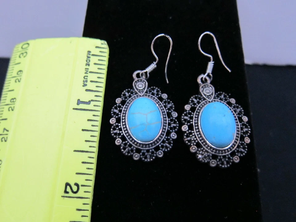 Pendientes Turquesa Natural Foto 1 de 1