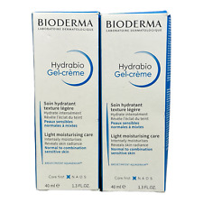 2x Bioderma Hydrabio Gel-Creme Light Moisturising Care 40ml/1.3fl.oz. LOT OF 2