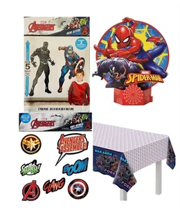 MARVEL AVENGERS & SPIDERMAN BIRTHDAY PARTY DECORATIONS - PICK & CHOOSE - Picture 1 of 5