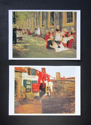 2 hermosas tarjetas artísticas Max Liebermann 1997 listas para enmarcar - otros pasatiempos Foto 1 de 3