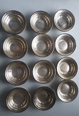 Vintage Wedding Towle Sterling Silver Candy/Nut Dishes Marked (#96160) Set Of 12 • 189.99$
