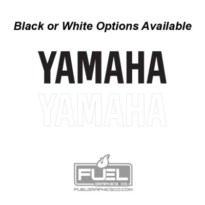 Yamaha Logo Premium Snowmobile Decal 2 Pack - Black or White - Image 1 of 3